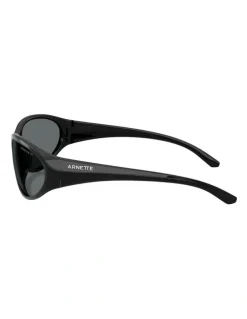 Arnette Raven Injected Polarised Sunglasses in Black