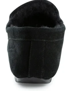 Aus Wooli Ugg Men Terrigal Cosy Moccas Black