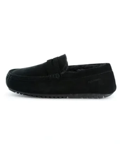 Aus Wooli Ugg Men Terrigal Cosy Moccas Black