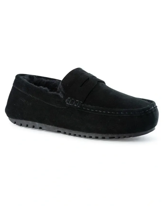 Aus Wooli Ugg Men Terrigal Cosy Moccas Black
