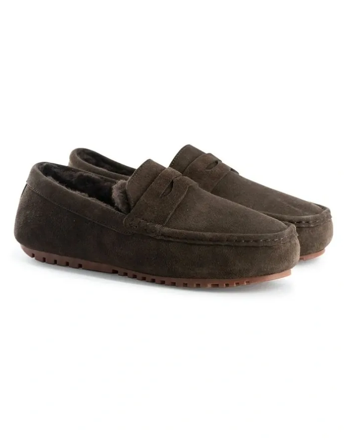Aus Wooli Ugg Men Terrigal Cosy Moccas Chocolate