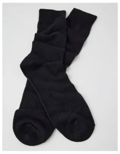 Basque 2 Pack Pinspot Socks in Black