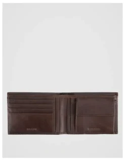 Basque Bifold Leather Wallet With Coin Purse Brown Wallet Brown