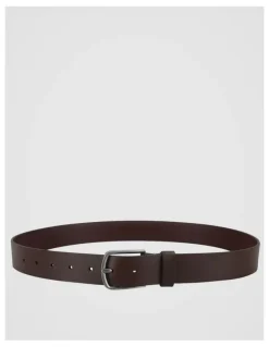 Basque Casual Pin Buckle Leather Belt Brown Belt Brown