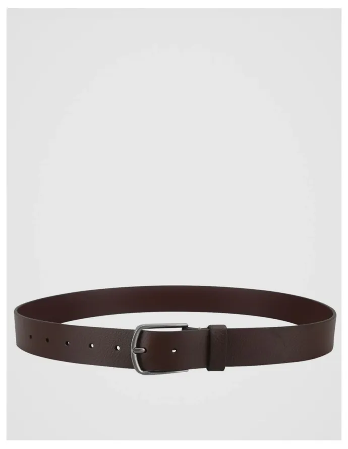 Basque Casual Pin Buckle Leather Belt Brown Belt Brown
