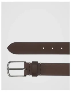Basque Casual Pin Buckle Leather Belt Brown Belt Brown