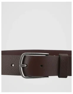 Basque Casual Pin Buckle Leather Belt Brown Belt Brown