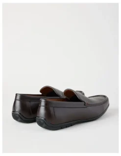 Basque Colt Leather Moccasin in Dark Brown