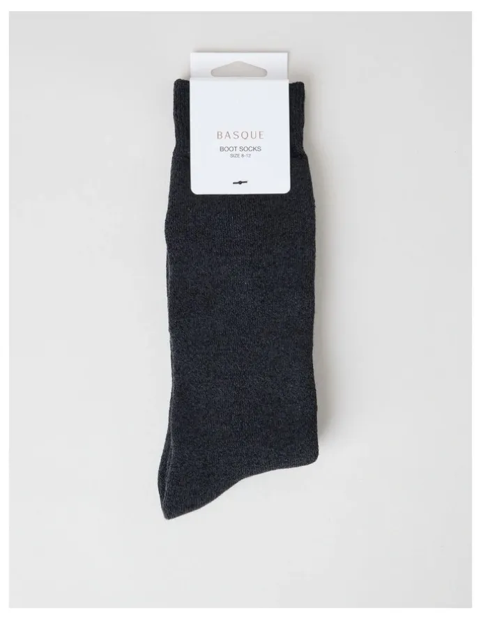 Basque Full Terry Bamboo Boot Socks in Nine Iron