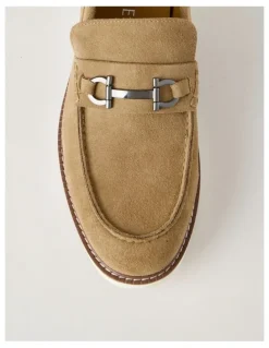 Basque Hector Casual Suede Loafer in Sand
