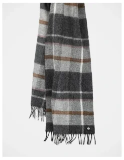 Basque Large Check Wool Scarf Winter Accessory Mutli