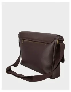 Basque Leather Messenger Bag Bag Brown
