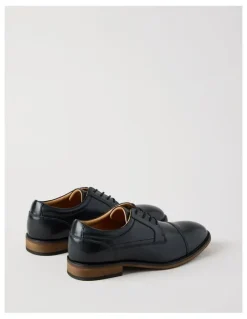 Basque Sergio Leather Toe Cap Lace Up in Black