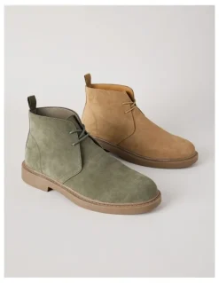 Basque Atlas Suede Chukka Boot in Khaki
