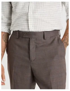 Basque Check Pants in Brown