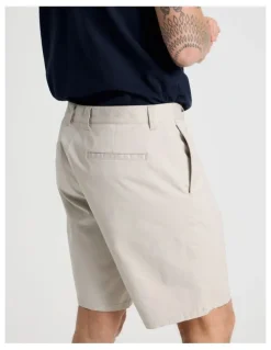 Basque Chino Shorts in Silver Grey