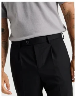 Basque Cuffed Pants in Black