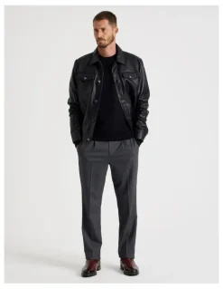 Basque Cuffed Pants in Grey Marle