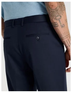 Basque Cuffed Pants in Navy