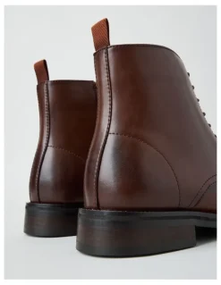Basque Darcy Leather Lace Up Boot in Tan