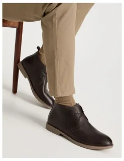 Basque Denver Leather Chukka Boot Chocolate