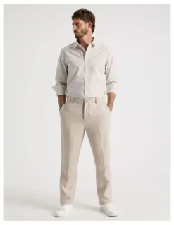 Basque Long Sleeve Shirt in Stone Stripe