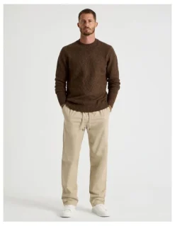 Basque Rugby Jogger Pant in Sand