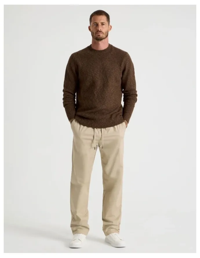 Basque Rugby Jogger Pant in Sand
