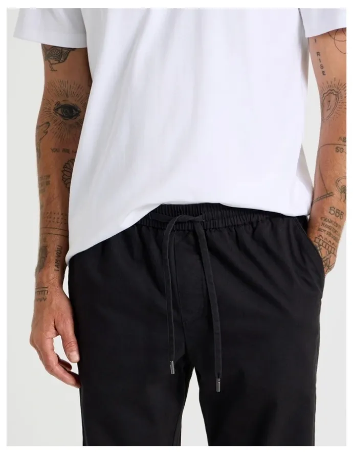 Basque Rugby Jogger Pants in Black