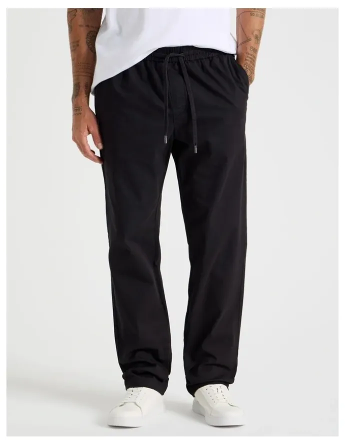 Basque Rugby Jogger Pants in Black