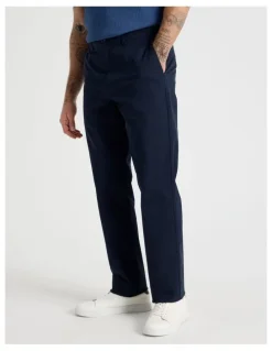 Basque Straight Leg Chino Pant in Navy