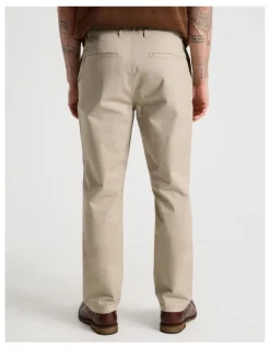 Basque Straight Leg Chino Pant in Sand