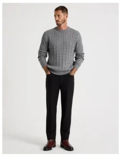 Basque Tech Twill Five Pocket Pants in Black
