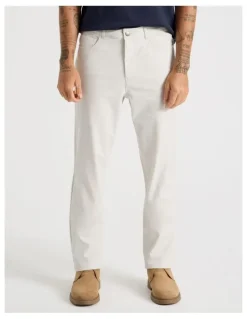 Basque Tech Twill Five Pocket Pants in White