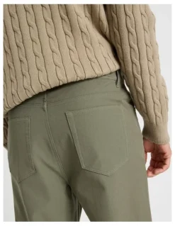 Basque Tech Twill Five Pocket Pants in Light Green
