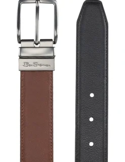 Ben Sherman Reversible Belt in Tan/Black