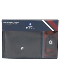 Ben Sherman Wallet And Bottle Opener in Black