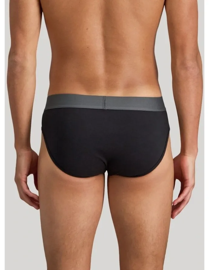 Bendon Man Cotton Low-Rise Mens Brief in Black