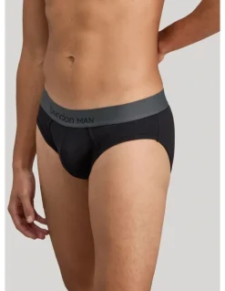 Bendon Man Cotton Low-Rise Mens Brief in Black