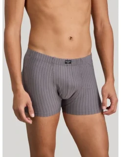 Bendon Man Cotton Stretch Mens Trunk in Ash Pinstripe
