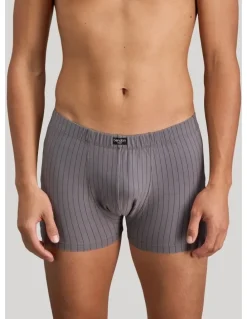 Bendon Man Cotton Stretch Mens Trunk in Ash Pinstripe