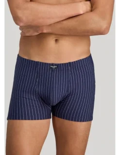 Bendon Man Cotton Stretch Mens Trunk in Peacoat Pinstripe