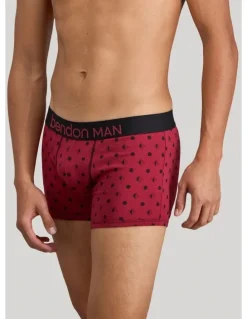 Bendon Man Retros Print Mens Trunk in Disrupted Spot Print