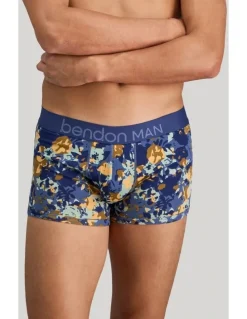Bendon Man Retros Print Mens Trunk in Wild Camo Print