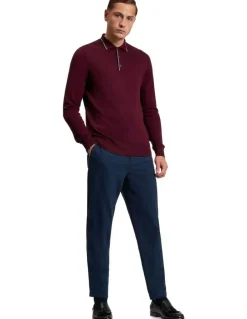 Ben Sherman Puppytooth Trouser in Marine
