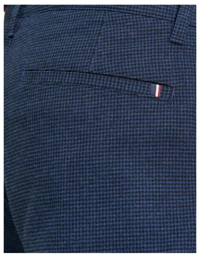 Ben Sherman Puppytooth Trouser in Marine