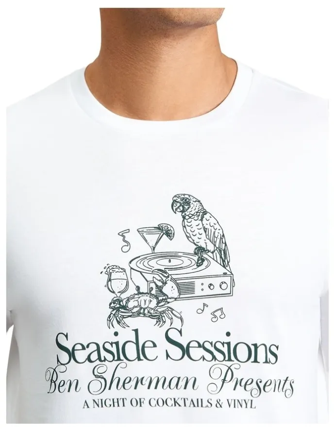 Ben Sherman Seaside Sessions Tee in White