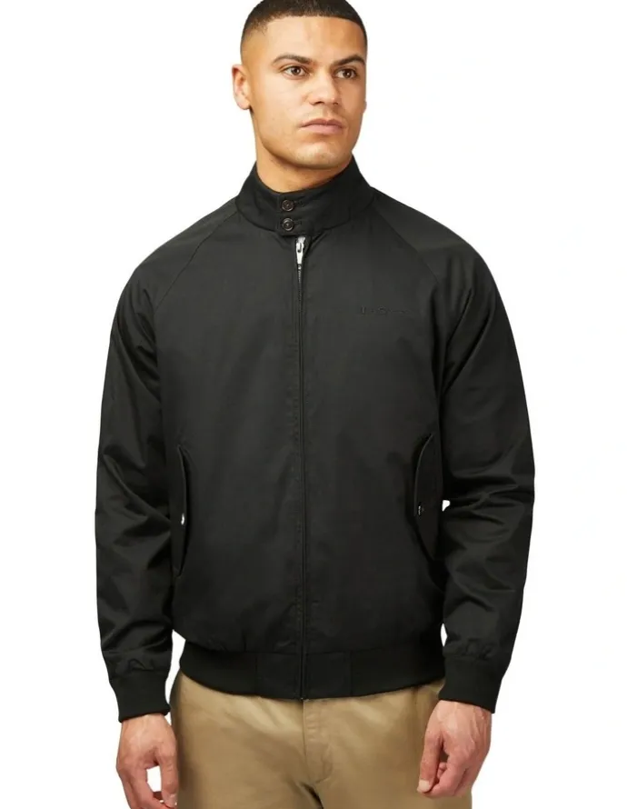 Ben Sherman Signature Harrington in Black