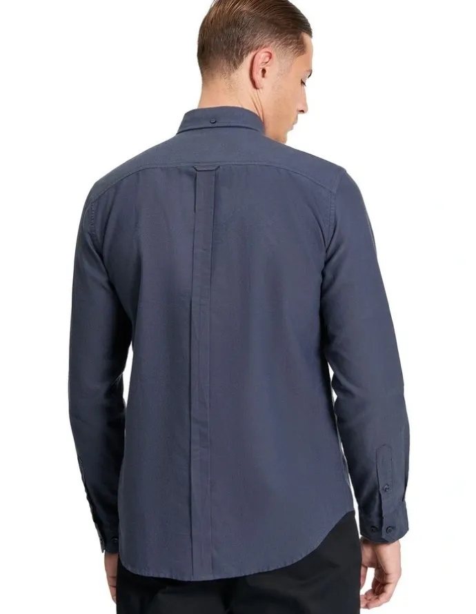 Ben Sherman Signature Oxford Long Sleeve Shirt in Slate