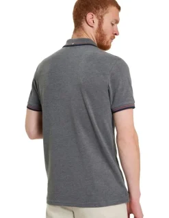 Ben Sherman Signature Pique Polo Shirt in Charcoal